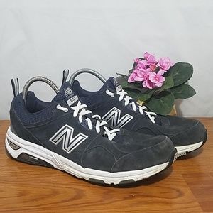 New Balance Men's 11.5 MX857NS Blue Suede